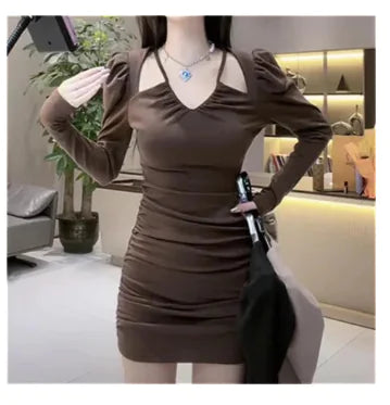 Pleated Base Slim Fit Sheath Skirt - Pure Desire