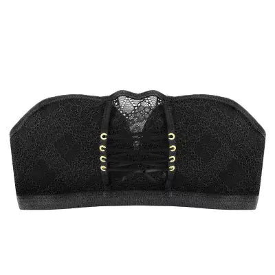 Lace Strapless Bra with Adjustable Support for Women