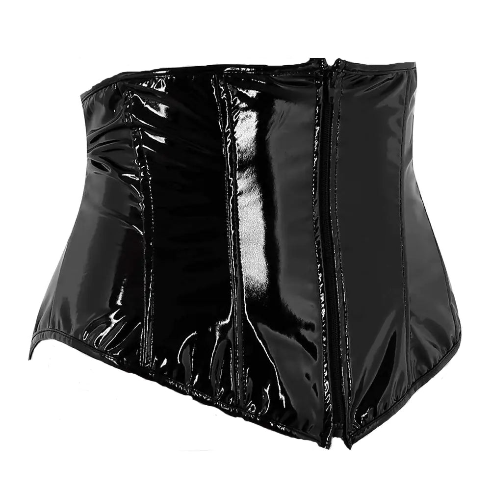 corset corto de cuero para mujer de vestir