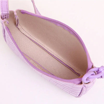 Crocodile Design Women's Shoulder Handbag and Bag