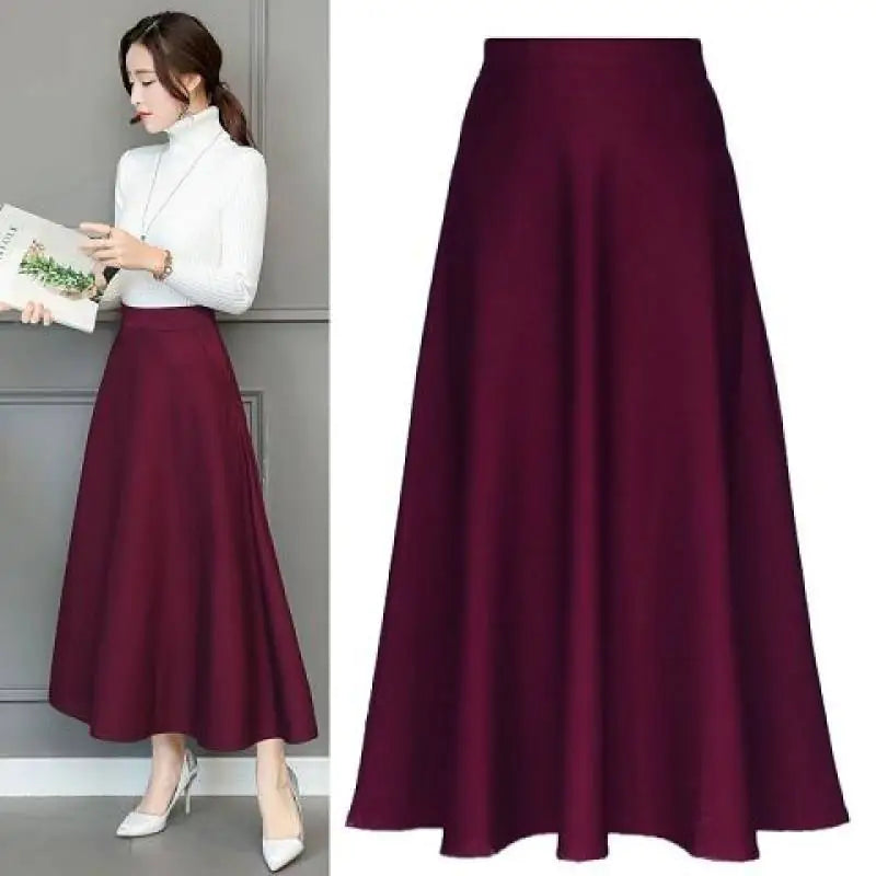 High Waist Elastic Slim Skirt for Women